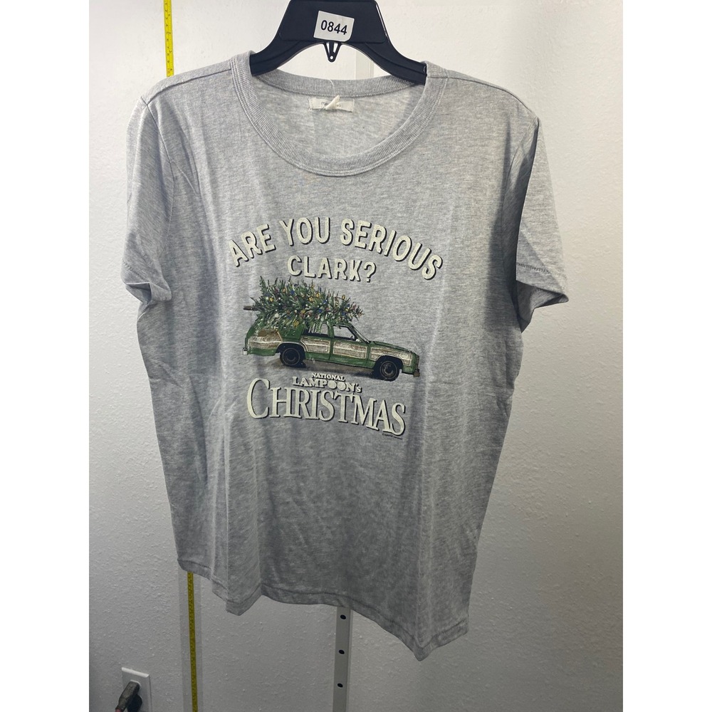 Maurices National Lampoons Christmas Vacation Shirt Gray Graphic Tee Large NWT